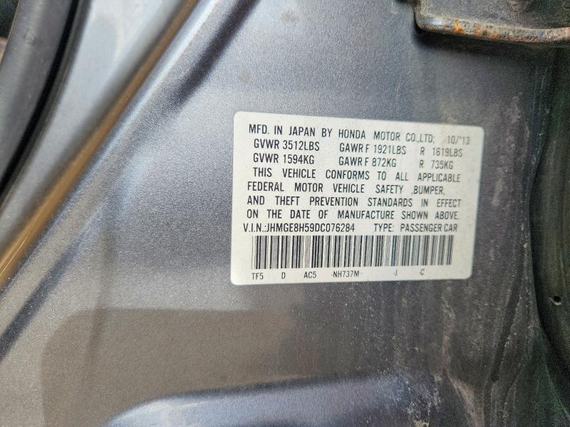 Aukcja sprzedaży 2013 Honda Fit, vin: JHMGE8H59DC076284, numer aukcji: 59734776