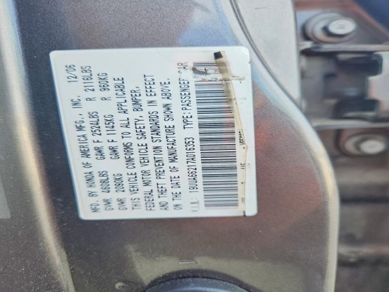 Продажа на аукционе авто 2007 Acura Tl, vin: 19UUA66217A016353, номер лота: 62689546