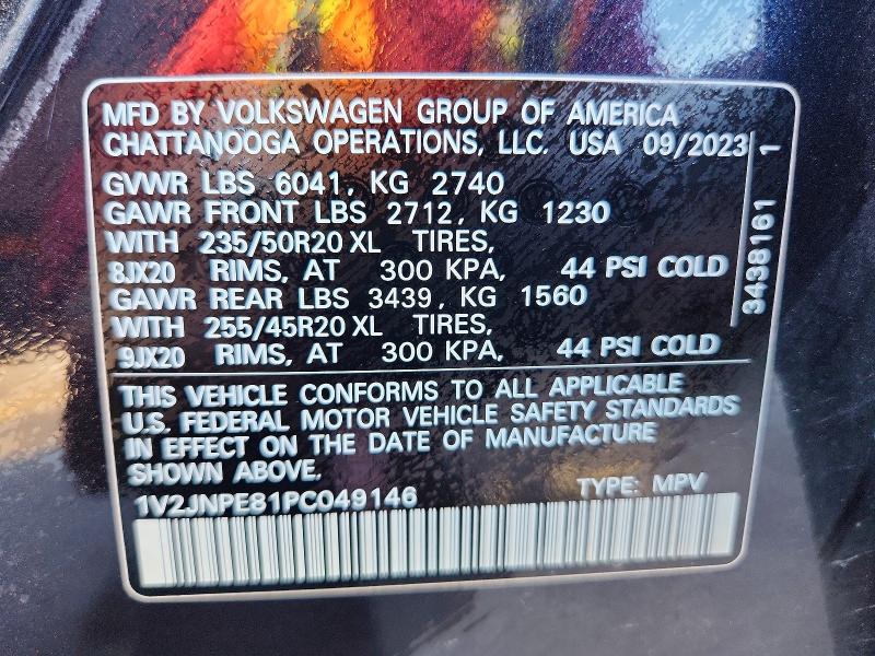 Aukcja sprzedaży 2023 Volkswagen Id.4, vin: 1V2JNPE81PC049146, numer aukcji: 62670186