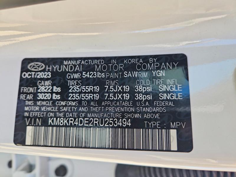 2024 Hyundai Ioniq 5 მანქანა იყიდება აუქციონზე, vin: KM8KR4DE2RU253494, აუქციონის ნომერი: 59817256