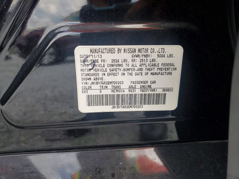 Продажа на аукционе авто 2014 Infiniti Q50, vin: JN1BV7AR2EM700203, номер лота: 60368766