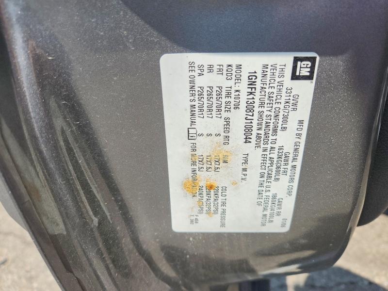 Aukcja sprzedaży 2007 Chevrolet Tahoe, vin: 1GNFK13087J108044, numer aukcji: 63131996