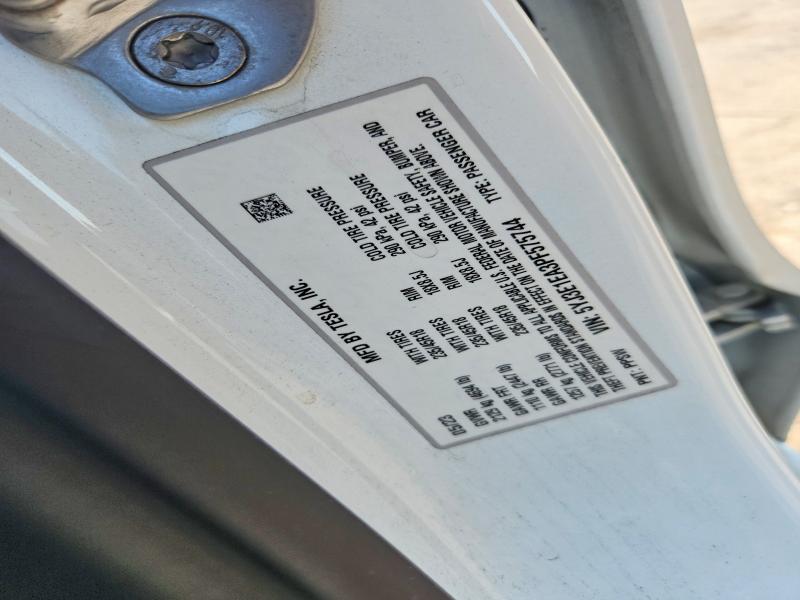 2023 Tesla Model 3 მანქანა იყიდება აუქციონზე, vin: 5YJ3E1EA3PF575744, აუქციონის ნომერი: 62411486