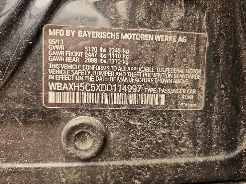 Продажа на аукционе авто 2013 Bmw 528, vin: WBAXH5C5XDD114997, номер лота: 60810366