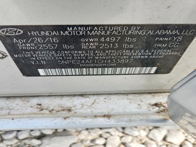 Продаж на аукціоні авто 2016 Hyundai Sonata, vin: 5NPE24AF1GH433897, номер лоту: 60116996
