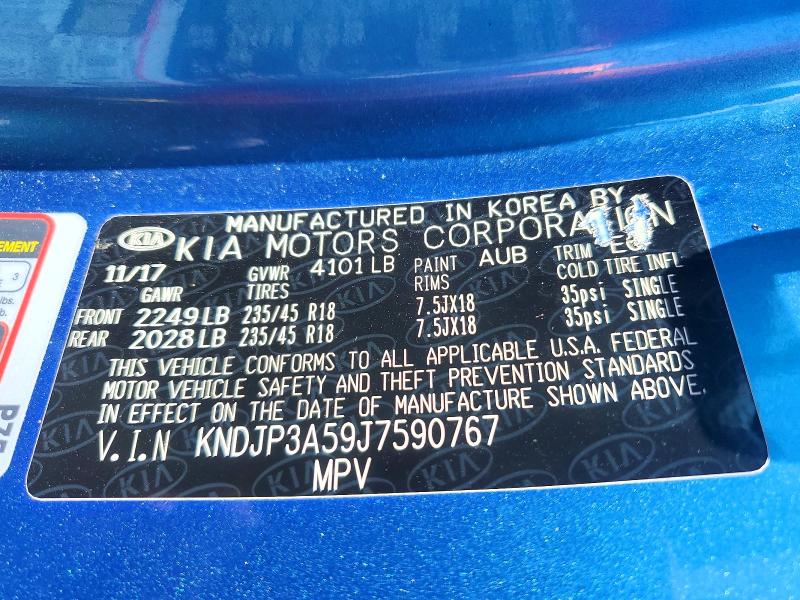 Aukcja sprzedaży 2018 Kia Soul, vin: KNDJP3A59J7590767, numer aukcji: 60612386