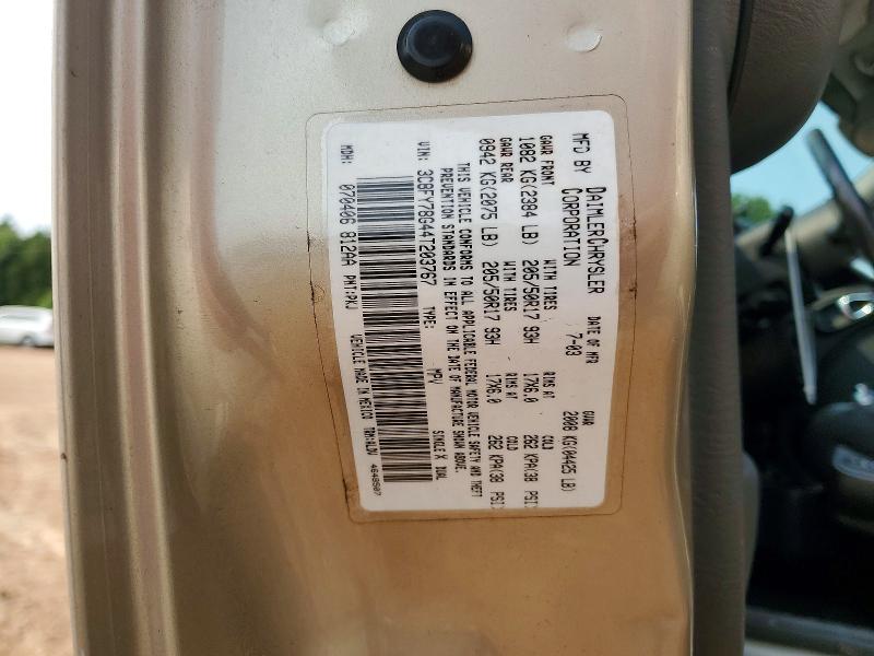62570656 :رقم المزاد ، 3C8FY78G44T203767 vin ، 2004 Chrysler Pt Cruiser مزاد بيع