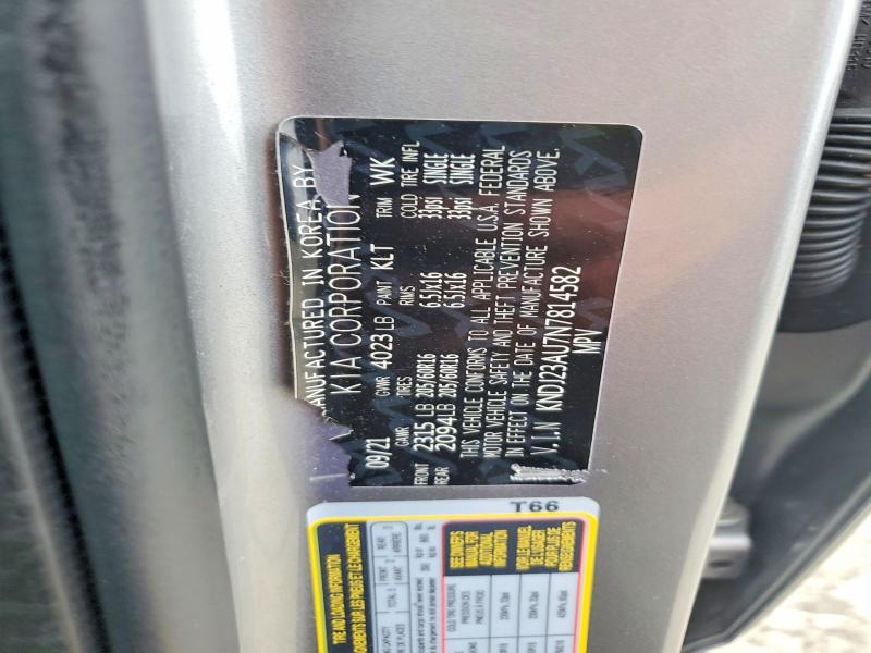 62995296 :رقم المزاد ، KNDJ23AU7N7814582 vin ، 2022 Kia Soul مزاد بيع