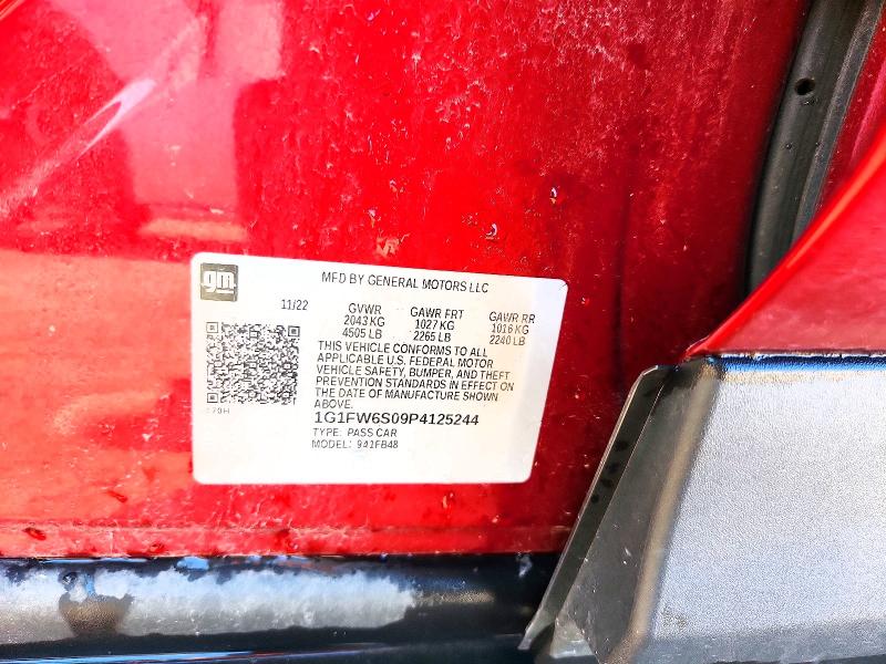 60248976 :رقم المزاد ، 1G1FW6S09P4125244 vin ، 2023 Chevrolet Bolt Ev مزاد بيع