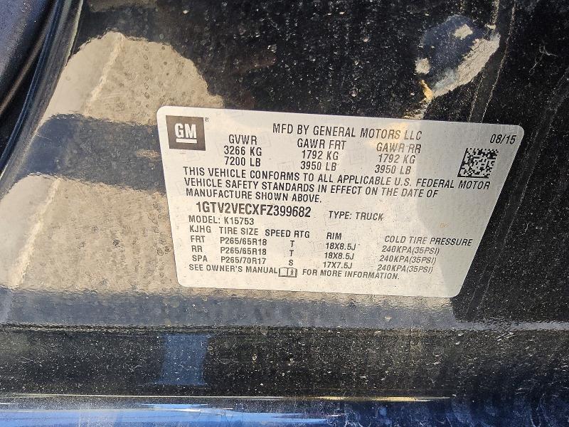 Продажа на аукционе авто 2015 Gmc Sierra, vin: 1GTV2VECXFZ399682, номер лота: 62693606
