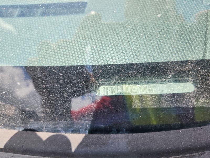 2010 Ford Escape მანქანა იყიდება აუქციონზე, vin: 1FMCUDE72AKC16196, აუქციონის ნომერი: 61688226