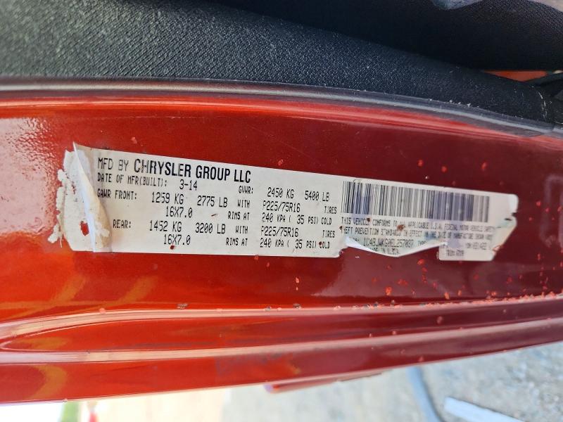 62611716 :رقم المزاد ، 1C4BJWKG0EL257037 vin ، 2014 Jeep Wrangler Unlimited مزاد بيع