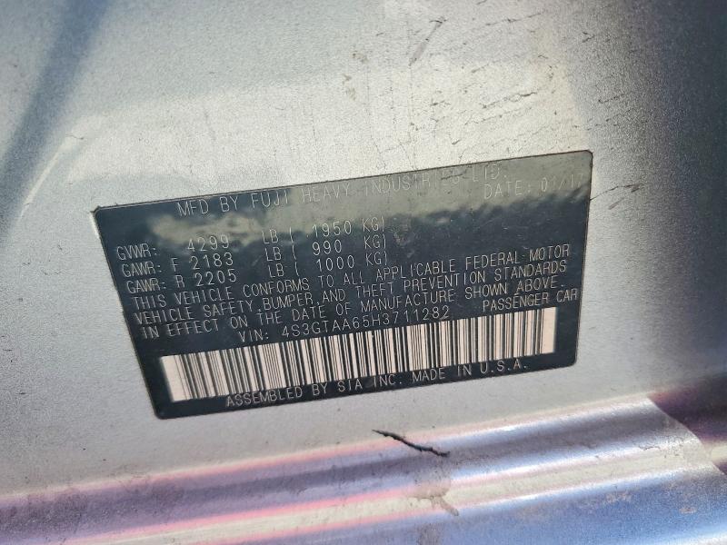 Продажа на аукционе авто 2017 Subaru Impreza, vin: 4S3GTAA65H3711282, номер лота: 60581856