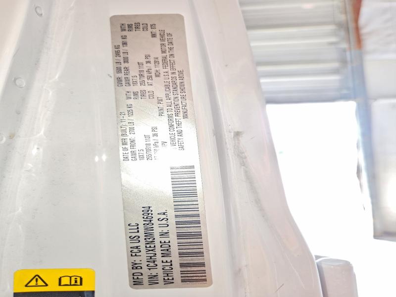 61046416 :رقم المزاد ، 1C4HJXEN3MW846994 vin ، 2021 Jeep Wrangler Unlimited مزاد بيع