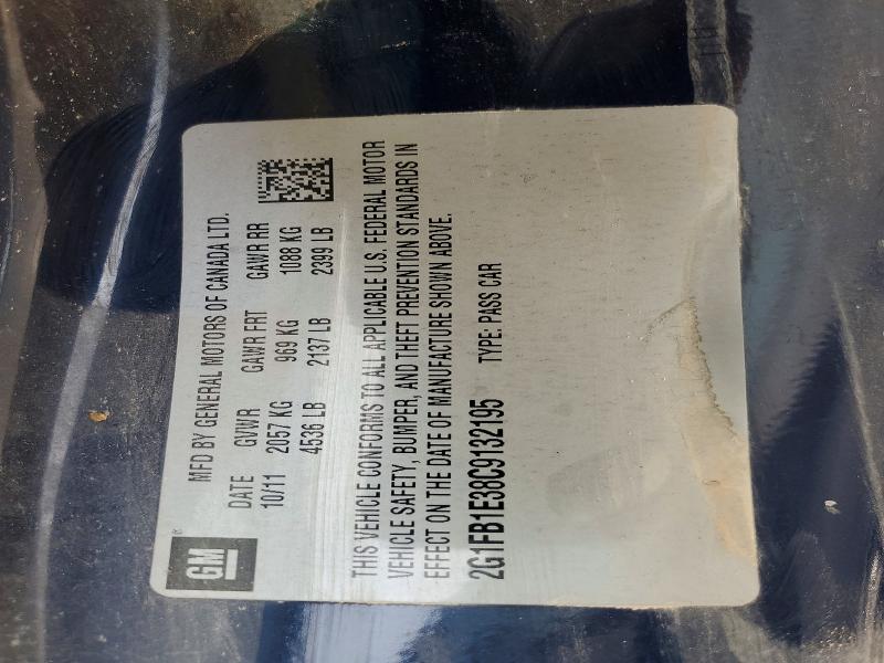 2012 Chevrolet Camaro მანქანა იყიდება აუქციონზე, vin: 2G1FB1E38C9132195, აუქციონის ნომერი: 61049526