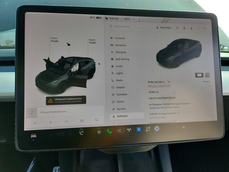 Продаж на аукціоні авто 2021 Tesla Model Y, vin: 5YJYGDEF6MF146445, номер лоту: 62772796