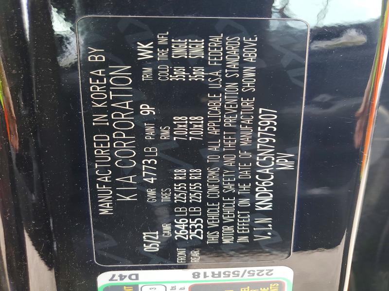 Aukcja sprzedaży 2022 Kia Sportage, vin: KNDP6CAC5N7975907, numer aukcji: 59907416