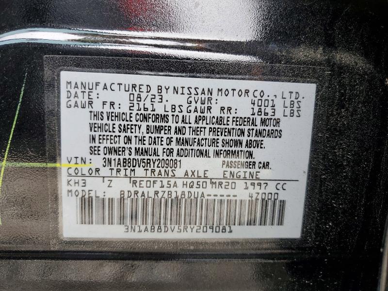 Продаж на аукціоні авто 2024 Nissan Sentra, vin: 3N1AB8DV5RY209081, номер лоту: 59807596