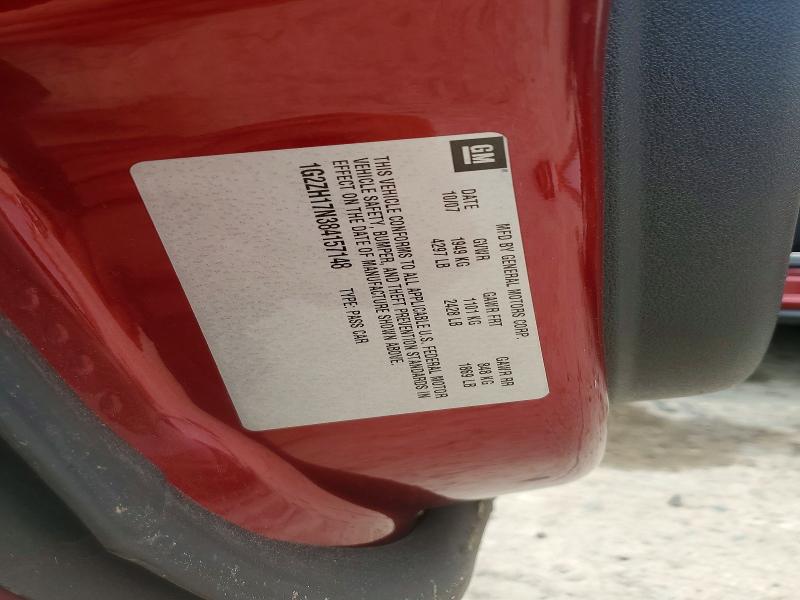 60598826 :رقم المزاد ، 1G2ZH17N384157148 vin ، 2008 Pontiac G6 مزاد بيع