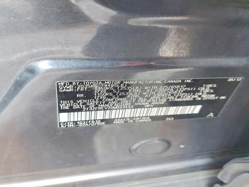 Продаж на аукціоні авто 2013 Toyota Rav4, vin: 2T3ZFREV2DW023442, номер лоту: 60518286
