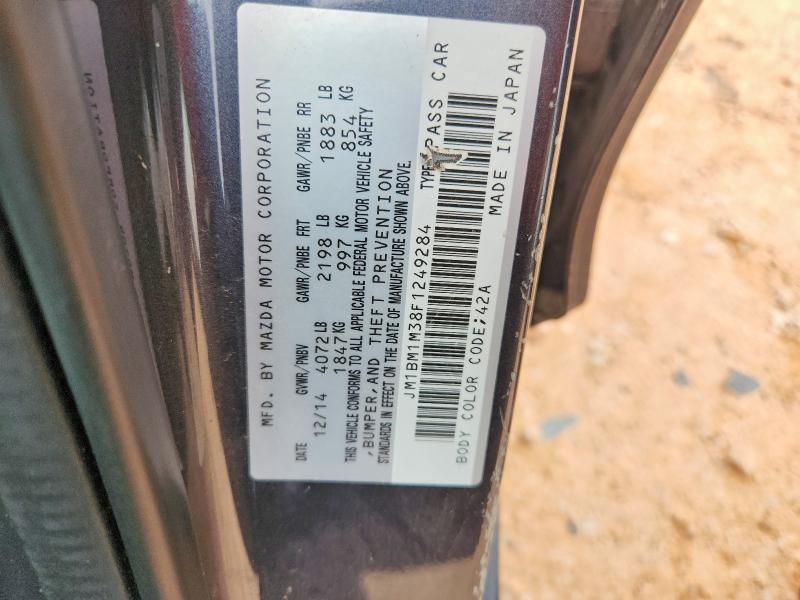 Aukcja sprzedaży 2015 Mazda 3, vin: JM1BM1M38F1249284, numer aukcji: 61079516