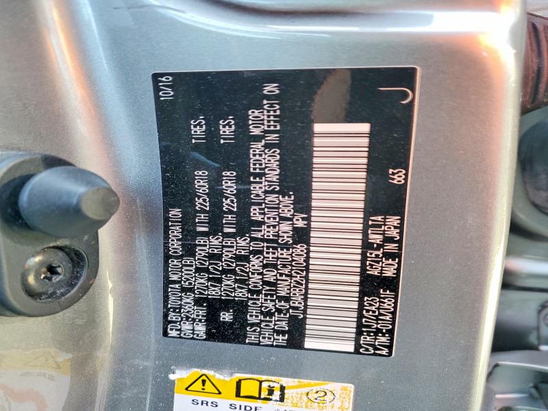 Aukcja sprzedaży 2017 Lexus Nx 200t, vin: JTJBARBZ2H2104086, numer aukcji: 60262336