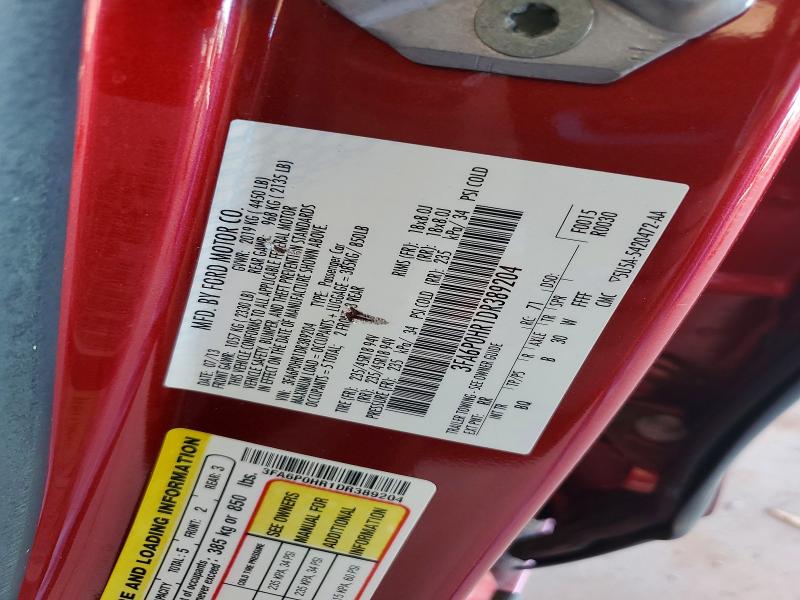 Aukcja sprzedaży 2013 Ford Fusion, vin: 3FA6P0HR1DR389204, numer aukcji: 62018496