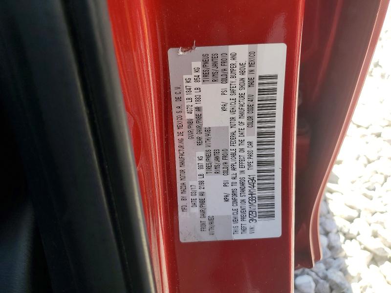 60608616 :رقم المزاد ، 3MZBN1M38HM144941 vin ، 2017 Mazda 3 مزاد بيع