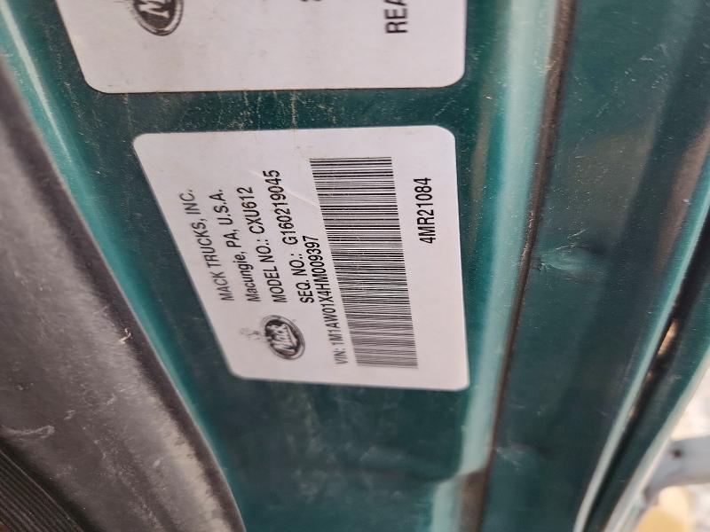 59225656 :رقم المزاد ، 1M1AW01X4HM009397 vin ، 2017 Mack 600 مزاد بيع