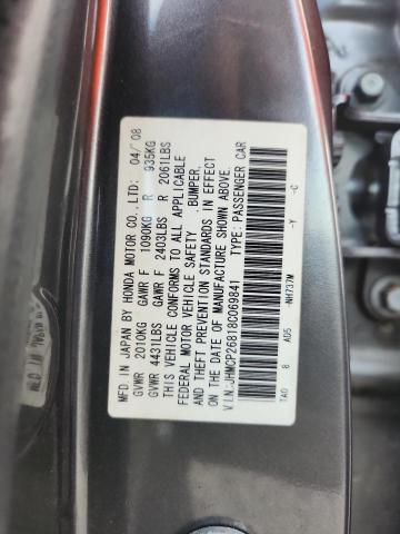 Aukcja sprzedaży 2008 Honda Accord, vin: JHMCP26818C069841, numer aukcji: 61572086