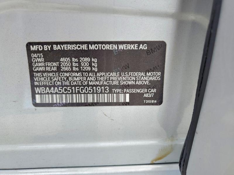 Продажа на аукционе авто 2015 Bmw 428, vin: WBA4A5C51FG051913, номер лота: 60902236