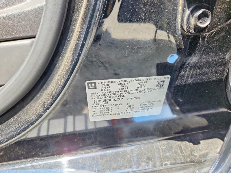 2015 Gmc Sierra მანქანა იყიდება აუქციონზე, vin: 3GTP1UEC3FG524382, აუქციონის ნომერი: 59394976