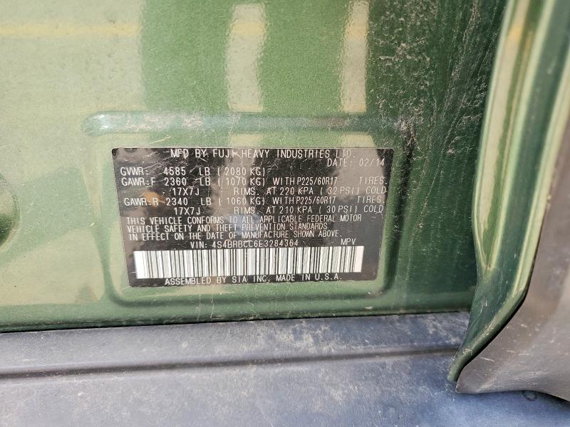 62792726 :رقم المزاد ، 4S4BRBCC6E3284364 vin ، 2014 Subaru Outback مزاد بيع