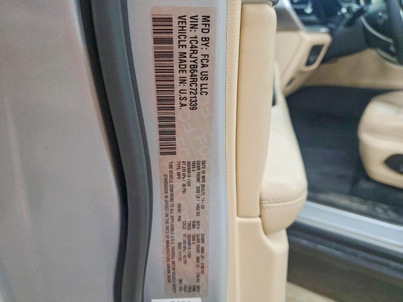 60084186 :رقم المزاد ، 1C4RJYB64RC721339 vin ، 2024 Jeep Grand Cherokee مزاد بيع