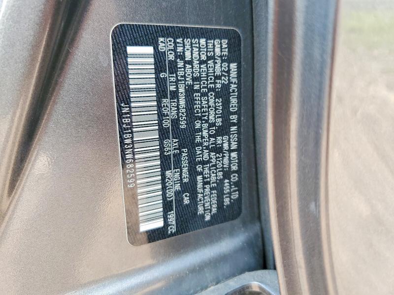 Продаж на аукціоні авто 2022 Nissan Rogue Sport, vin: JN1BJ1BW3NW682599, номер лоту: 61610676