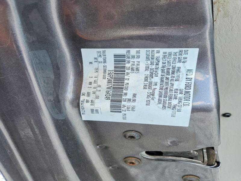 60834316 :رقم المزاد ، 1FAFP34N17W164349 vin ، 2007 Ford Focus مزاد بيع