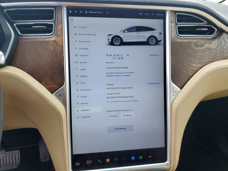 Продажа на аукционе авто 2017 Tesla Model X, vin: 5YJXCDE25HF044418, номер лота: 41632016