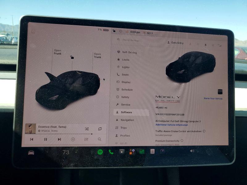 Продажа на аукционе авто 2021 Tesla Model Y, vin: 5YJYGDEF6MF251339, номер лота: 60403226