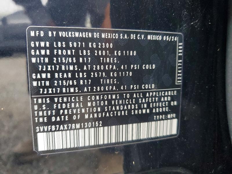 Продажа на аукционе авто 2024 Volkswagen Tiguan, vin: 3VVFB7AX7RM130152, номер лота: 60158376