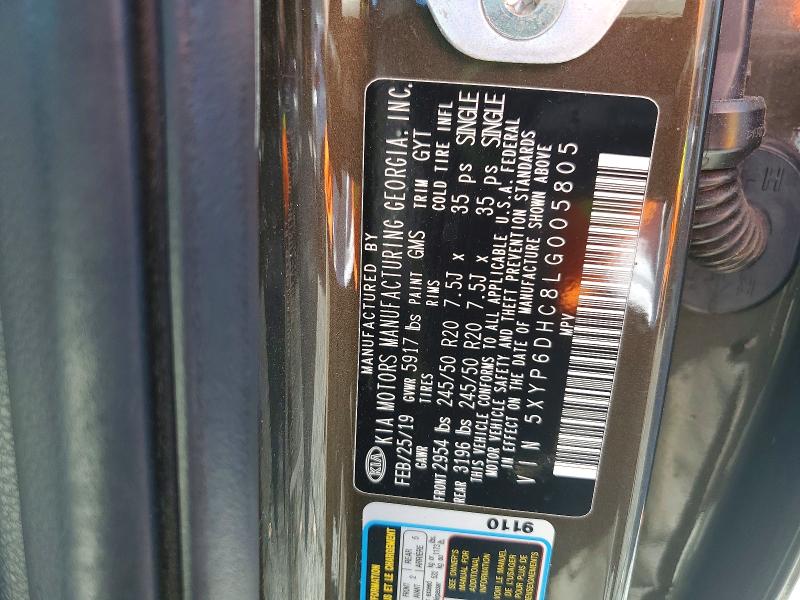 Продажа на аукционе авто 2020 Kia Telluride, vin: 5XYP6DHC8LG005805, номер лота: 61840696