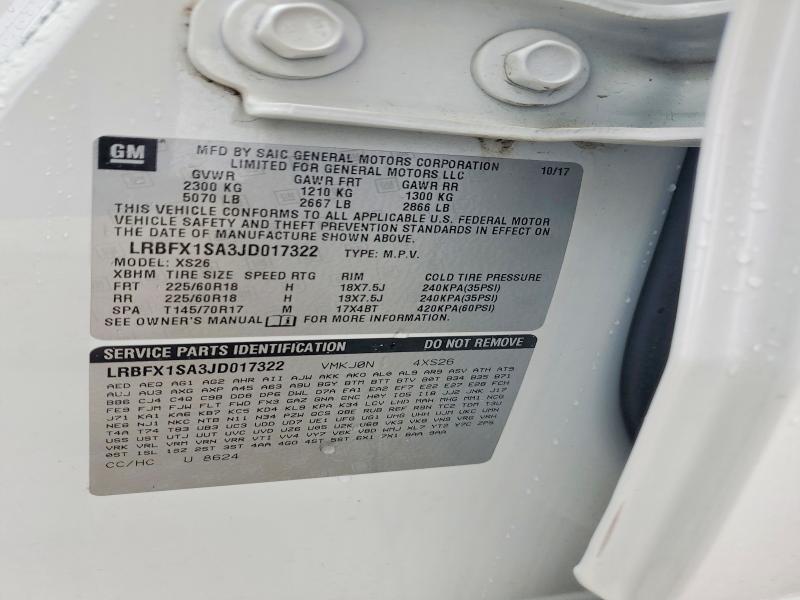 Aukcja sprzedaży 2018 Buick Envision, vin: LRBFX1SA3JD017322, numer aukcji: 62953956