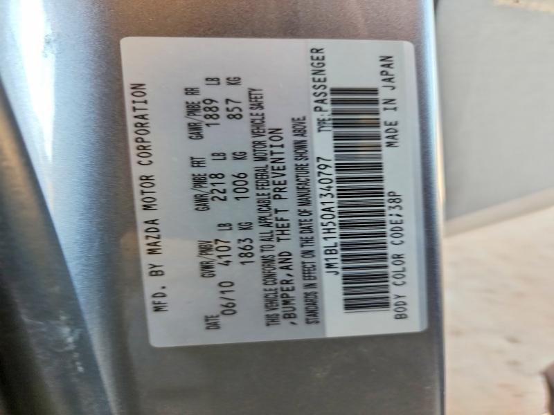 Aukcja sprzedaży 2010 Mazda 3, vin: JM1BL1H50A1340797, numer aukcji: 61950876