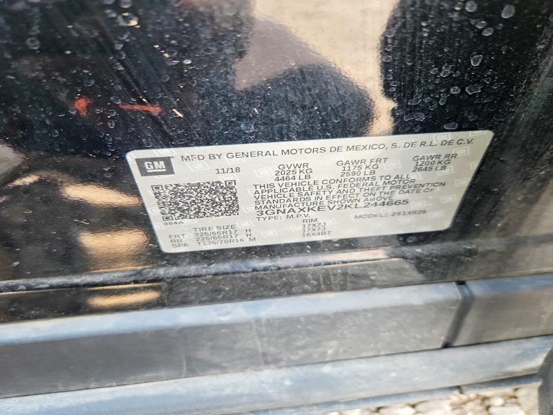 Продаж на аукціоні авто 2019 Chevrolet Equinox, vin: 3GNAXKEV2KL244665, номер лоту: 60891726