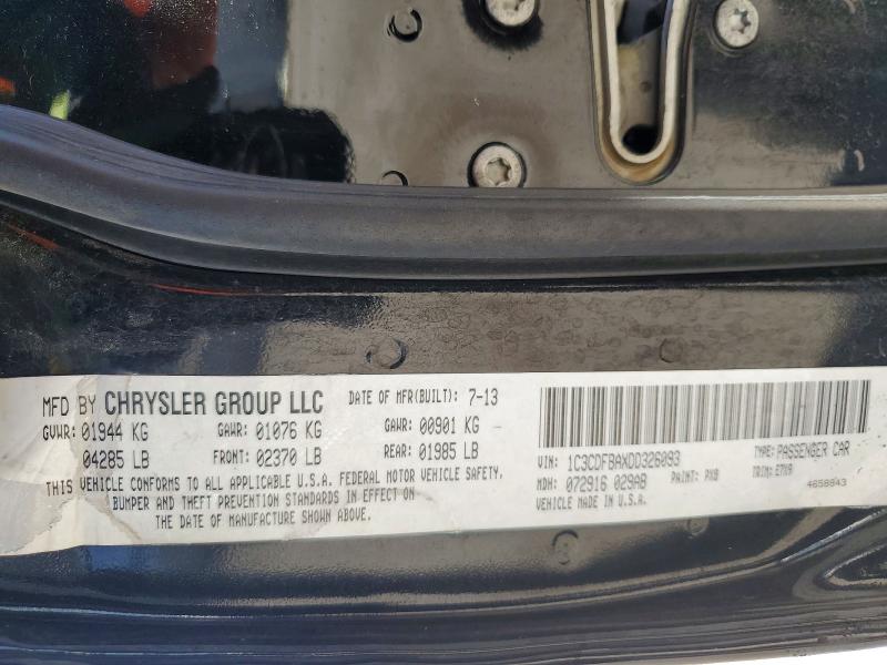 62529696 :رقم المزاد ، 1C3CDFBAXDD326093 vin ، 2013 Dodge Dart مزاد بيع