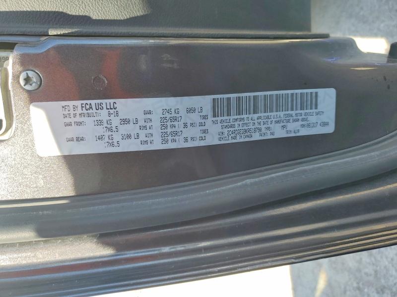 Продаж на аукціоні авто 2019 Dodge Grand Caravan, vin: 2C4RDGEG9KR518790, номер лоту: 62091246