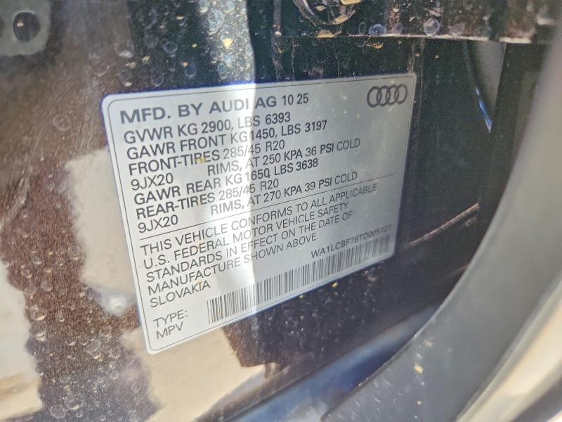 61543216 :رقم المزاد ، WA1LCBF78TD005121 vin ، 2026 Audi Q7 مزاد بيع