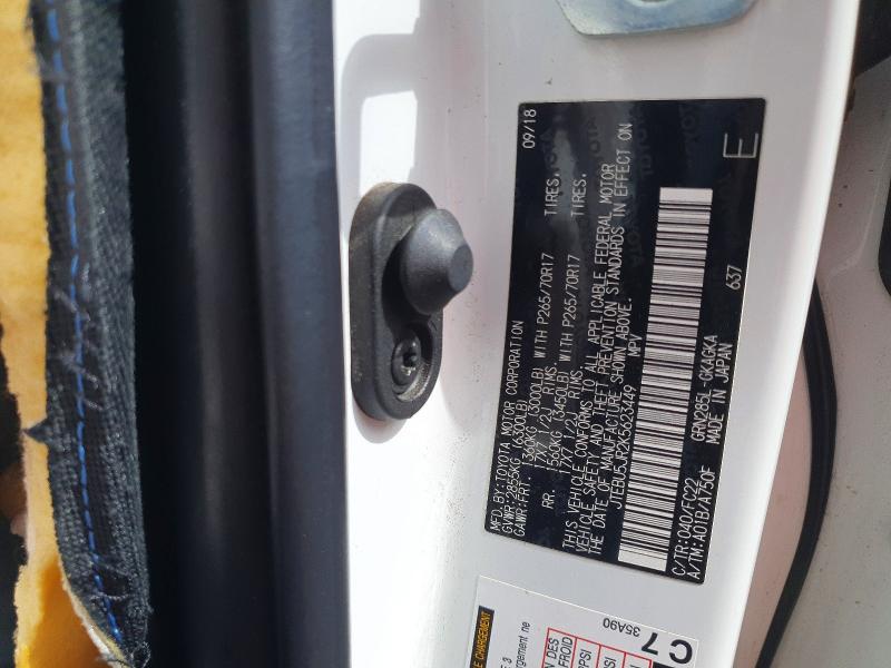 61819736 :رقم المزاد ، JTEBU5JR2K5623449 vin ، 2019 Toyota 4runner مزاد بيع