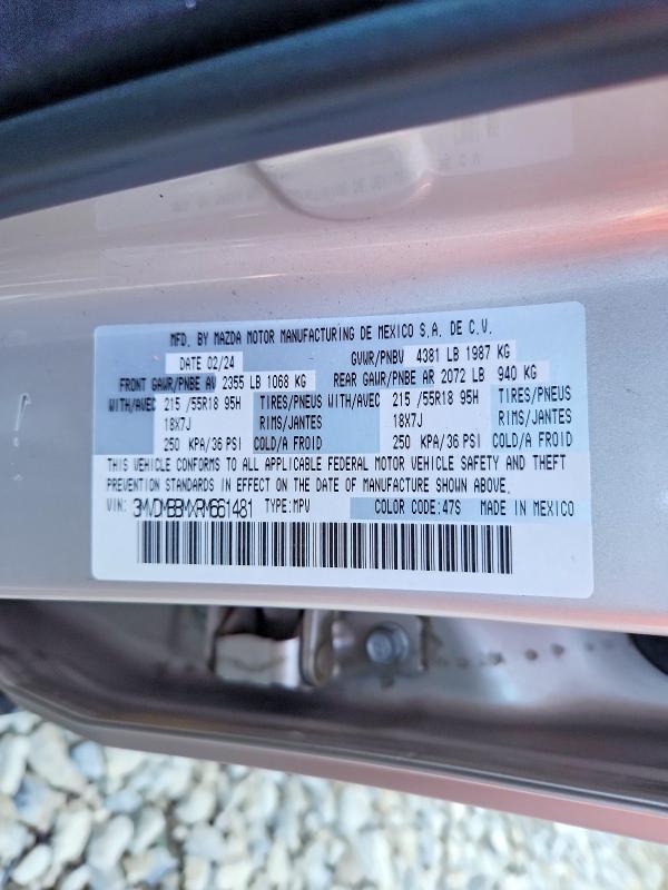 2024 Mazda Cx-30 მანქანა იყიდება აუქციონზე, vin: 3MVDMBBMXRM661481, აუქციონის ნომერი: 62692156