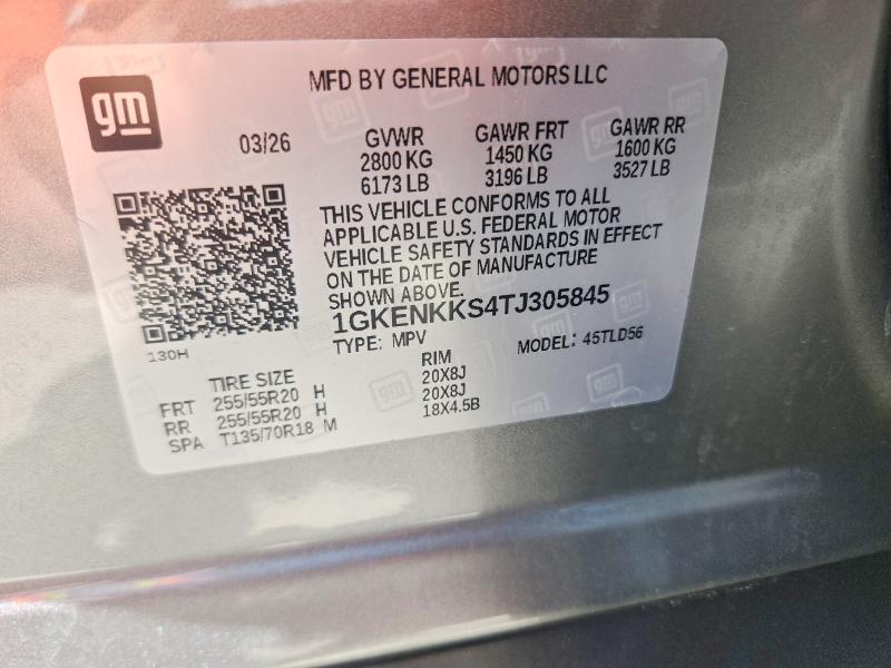 Продаж на аукціоні авто 2026 Gmc Acadia, vin: 1GKENKKS4TJ305845, номер лоту: 60103346
