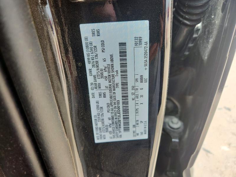 2020 Ford F250 მანქანა იყიდება აუქციონზე, vin: 1FT8W2BT2LED00103, აუქციონის ნომერი: 59140576